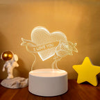 3D LED Lamp Creative 3D LED Night Lights Novelty Illusion Night Lamp 3D Illusion Table Lamp for Home Decorative Light