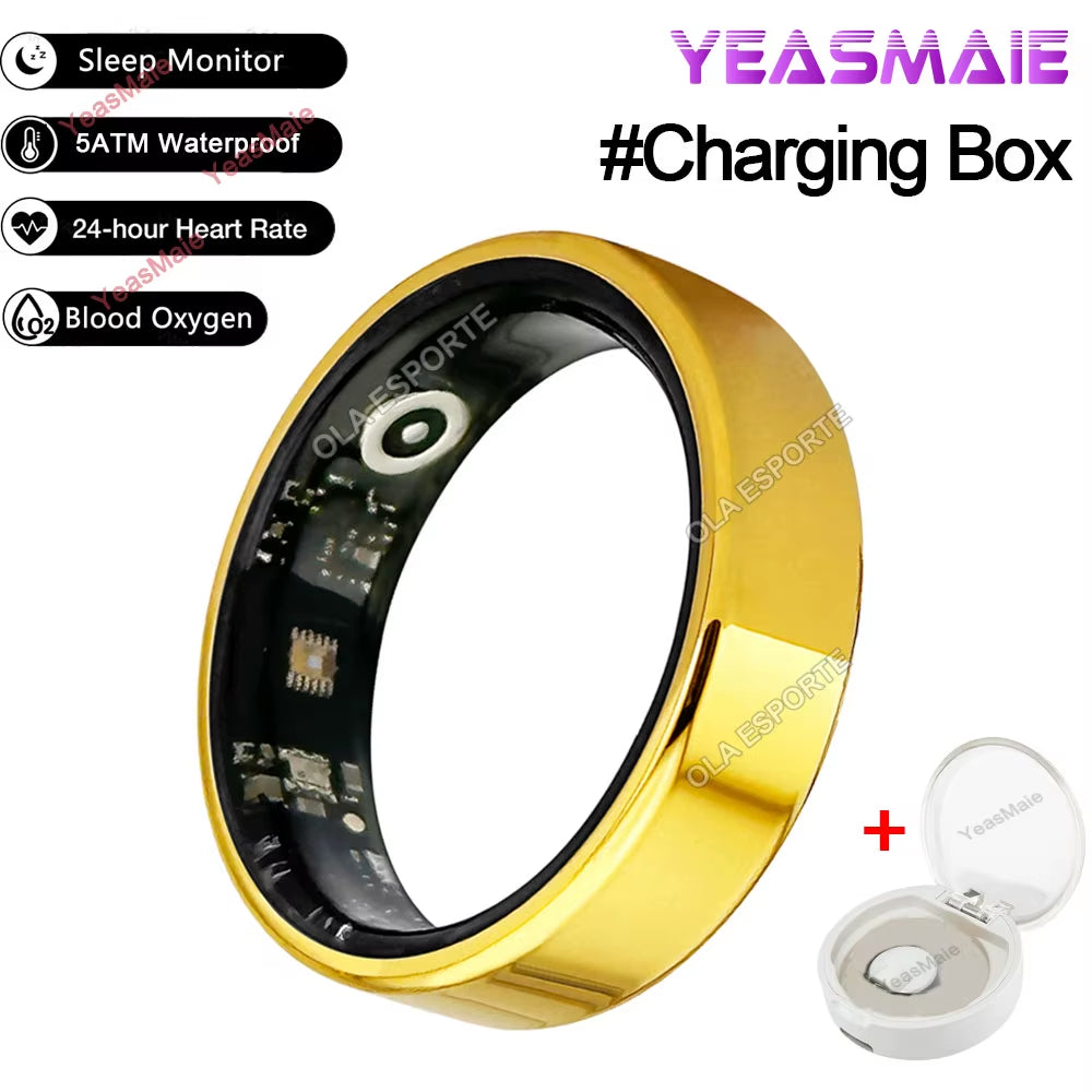 Smart Ring Multifunctional Rings Bluetooth Health Monitoring Sleep Monitor Heart Rate Sport IP68 Waterproof Men Women Smart Ring