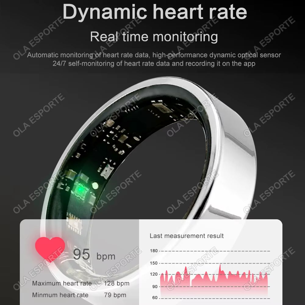 Smart Ring Multifunctional Rings Bluetooth Health Monitoring Sleep Monitor Heart Rate Sport IP68 Waterproof Men Women Smart Ring