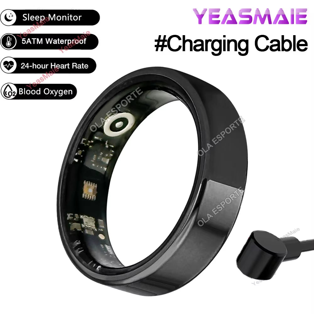 Smart Ring Multifunctional Rings Bluetooth Health Monitoring Sleep Monitor Heart Rate Sport IP68 Waterproof Men Women Smart Ring