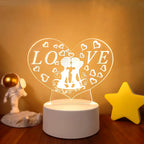 3D LED Lamp Creative 3D LED Night Lights Novelty Illusion Night Lamp 3D Illusion Table Lamp for Home Decorative Light