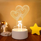 3D LED Lamp Creative 3D LED Night Lights Novelty Illusion Night Lamp 3D Illusion Table Lamp for Home Decorative Light