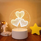 3D LED Lamp Creative 3D LED Night Lights Novelty Illusion Night Lamp 3D Illusion Table Lamp for Home Decorative Light